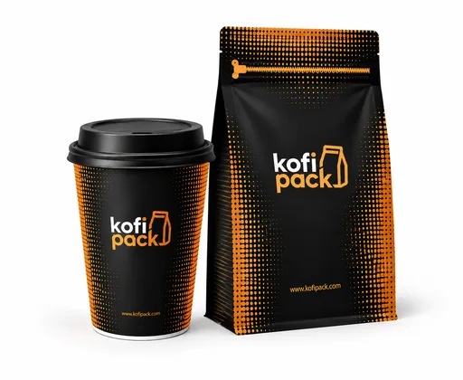 Kelímek a doypack sáček s vlastním potiskem Kofipack